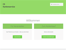 Tablet Screenshot of cs-kartenservice.de